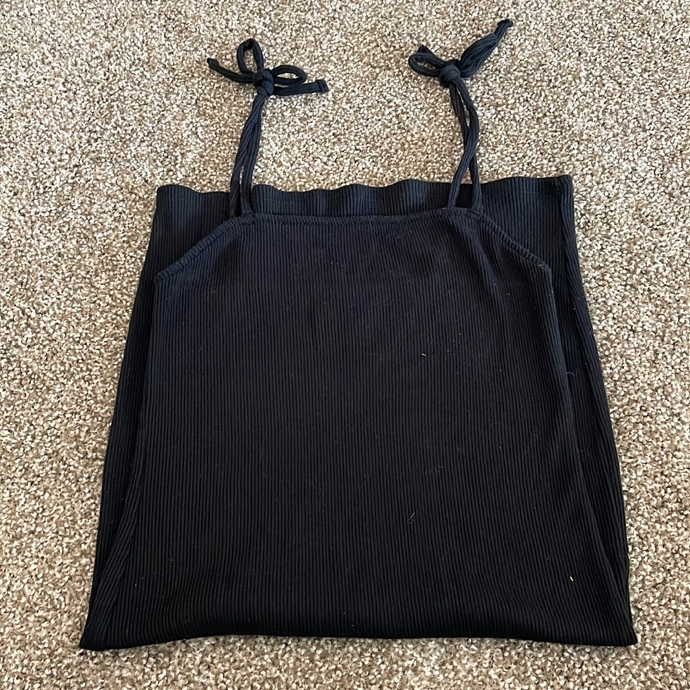 Form fitting black dress